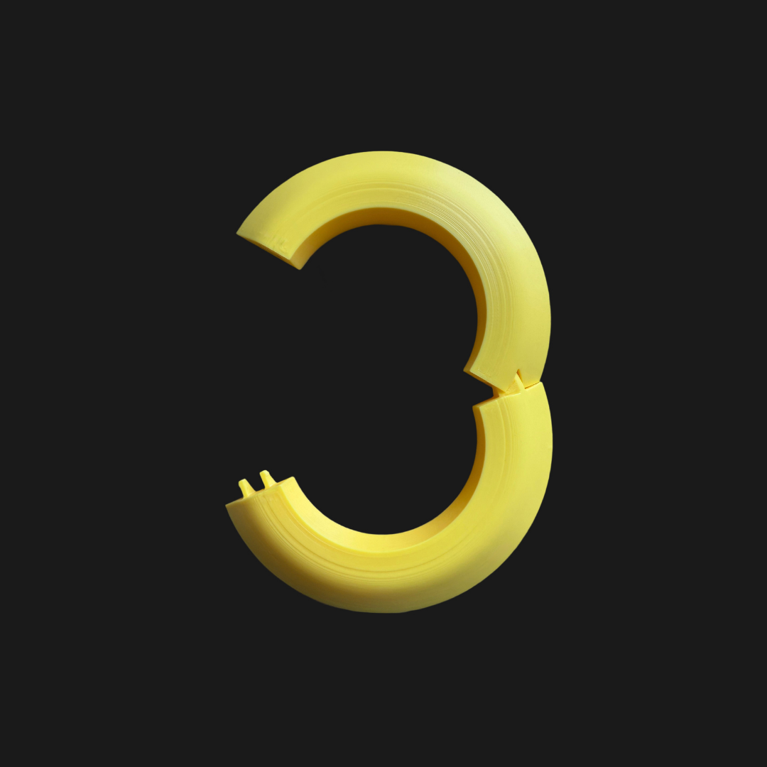 Pipe Gap Stop Collar 80 – 3D Printed Safety Collar | Layerbuilt®